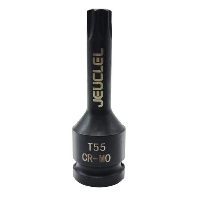 JEUCLEL T55 Torx Star 6 Point Impact Bit Socket, T55 1/2-Inch Square ...