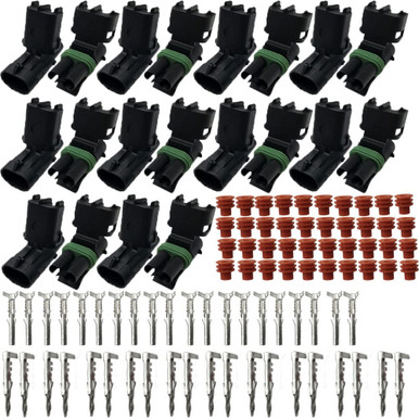 Muzzys Weather Pack 12-18 AWG Gauge Pin Position Terminal Set, Crimp - View #7
