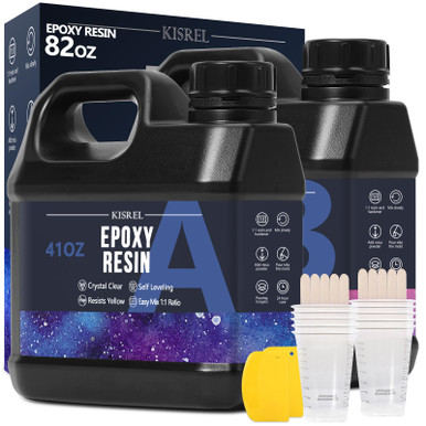 X R Resin KISREL Epoxy Resin 82OZ - Crystal Clear Epoxy Resin Kit - No Yellowing ...