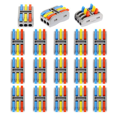 Zorhsgee Mini Compact Wire Connectors, Lever Nut Wire Splice Connectors ...