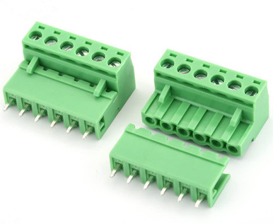 Pitch 5.08mm Plug-in Female Terminal Block Connector with Flange Screws