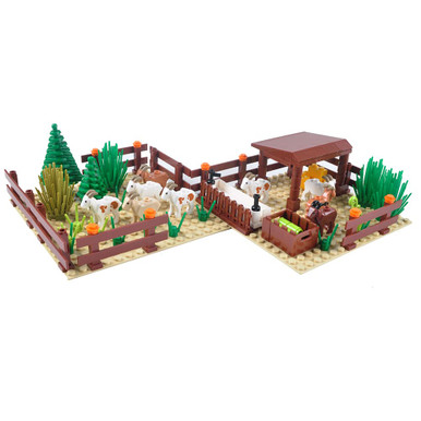 BAENRCY Farm Field Set Building Blocks Plant Animal Crops Building ...