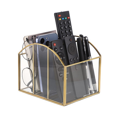 Sumnacon Glass Remote Control Holder, Curved Remote Control Holder ...