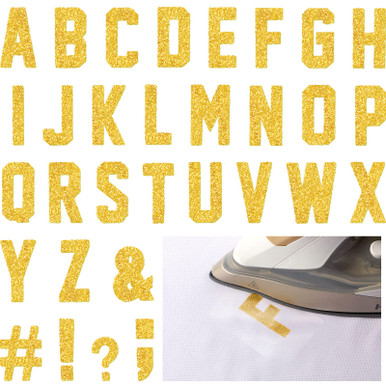 Flocking Letters 279 Pieces Graduation Iron on Letters 2 Inch A-Z Flock Letters Transfer ...