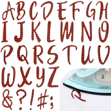 Flocking Letters 279 Pieces Graduation Iron on Letters 2 Inch A-Z Flock Letters Transfer ...