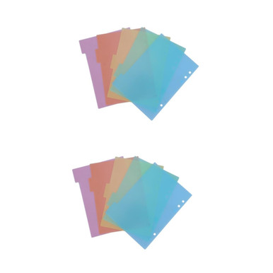 Binders Classification NUOBESTY 4 Pcs Page Cards File dividers Binder Divider tabs File ...