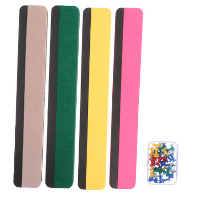 NUOBESTY 3 Sets Felt Self-Adhesive Strips Bulletin Board Paper Cork Board Bulletin Board Strips - View #4