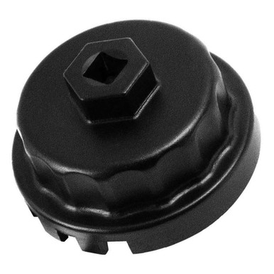 Oil Filter Wrench Cup - 14 Flute Heavy Duty Aluminum Tool For Filter Housing Cap Removal