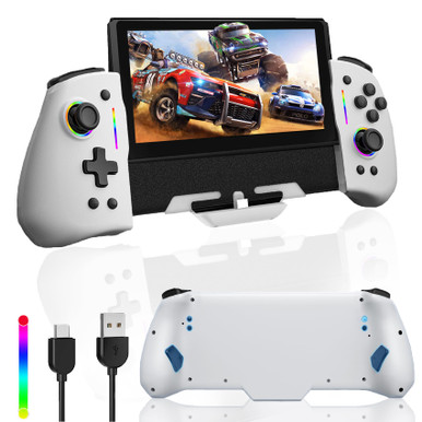 Nintendo Handheld Controller Led arVin Switch/Switch OLED Controller for Handheld Mode, One-Piece Wired ...