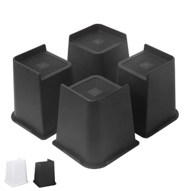Affogato Bed Risers, 4 Pack 6 Inch Heavy Duty Furniture Risers, Table ...