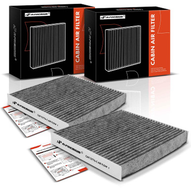 A-Premium 2-PC Cabin Air Filter with Activated Carbon Compatible with