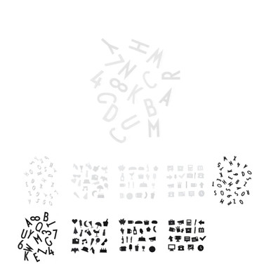 Design Letters Felt Letter Board Letters & Numbers 159 Pcs | Message