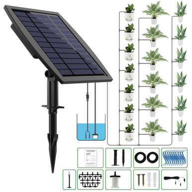 Solar Automatic Drip Irrigation Kit System, JIYANG Solar Powered Auto ...