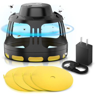 Indoor Insect Trap with Dual Light Modes - Mosquito Gnat Moth Flea ...