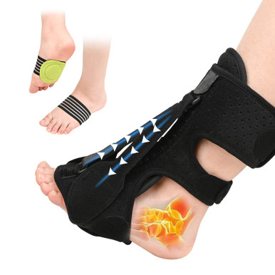 Upgrade Plantar Fasciitis Night Splint ,Haisalin Foot Drop Orthotic ...