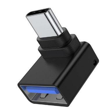 Peiiwdc Type C Adapter 90 Degree Male to USB Female OTG Connector for ...