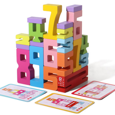 Number Blocks - Montessori Large Wooden Blocks, Numbers 1-10, Toddler ...