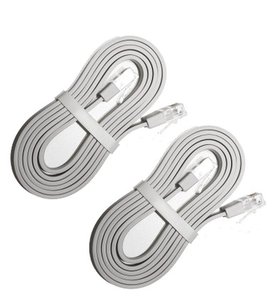 NEWZINIU Ethernet Cable 4 feet 2 Pieces, high-Speed Solid Flat Gigabit ...