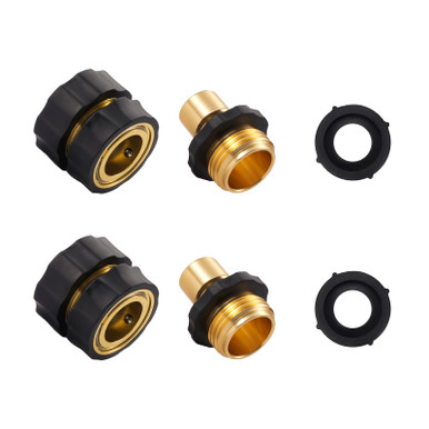 AnnYun Quick Connect Garden Hose Fittings, Premium 3/4 Inch Garden Hose
