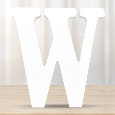 DEEZOMO 4 Inch 3D White Wooden Letters, Unfinished Wooden Alphabet ...