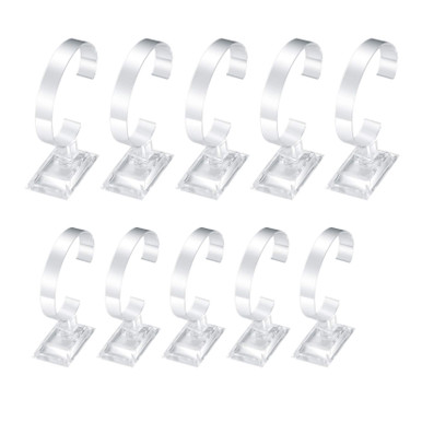 HexinYigjly 10 Pcs Watch Display Stand Holder, 4 inch/3.5 inch Clear ...