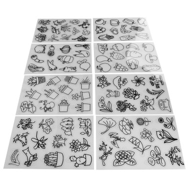 Cosiki 8 Pieces Shrink Plastic Sheets,Shrinky Dink Paper, Beautiful ...
