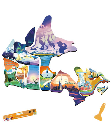 RV State Sticker Travel Map of the Canada | ACIMONE Map Sticker of ...