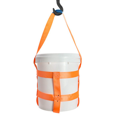 Bucket Pull String QWORK Durable Bucket Sling with Belly Bands for 5 Gallon Bucket, 200lbs ...