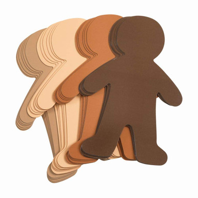 Colorations Multicultural Big People Shapes Set of 24, Multicultural ...
