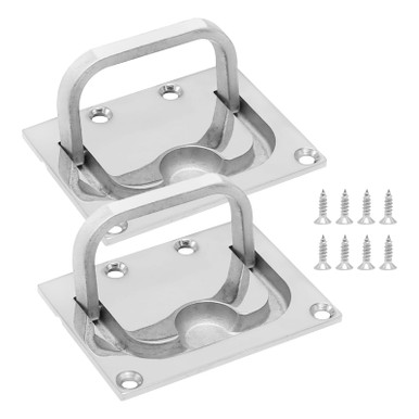 Hatch Lift Rings MDEOOSKY 2 PCS Hatch Pull Flush Lift Solid Boat Ring Hatches Handles ...