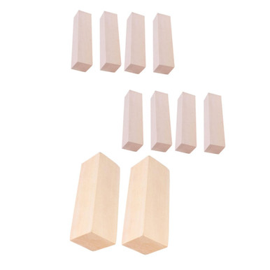 EXCEART 10 Pcs Carved Wooden Strips Wood Carving Kit Wood Carving ...