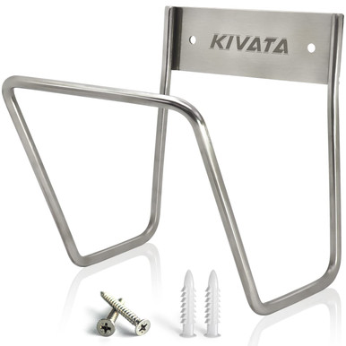 Heavy Duty 304 Stainless Steel Garden Hose Reel Holder - Set Of 2 Wall Mount Hangers