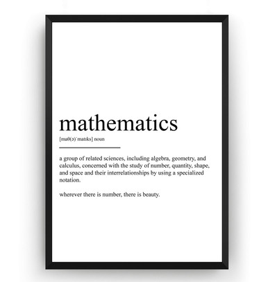 Magic Posters Mathematics Definition Print - Maths Student Poster ...