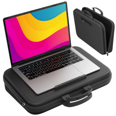 HUANUO Laptop Bag, 2-in-1 Portable Laptop Desk for Laptops up to 15.6 ...