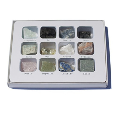 Phywe Sample Rocks Box Chillipepperstone 12 Natural Mineral Untumbled Rock Science Stone ...