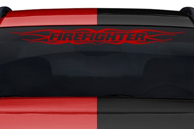 Sticky Creations Design #121 Firefighter Tribal Flame Windshield Decal ...