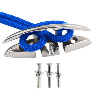Laorde Boat Cleat 316 Stainless Steel Folding Cleats 6 Inch Marine ...