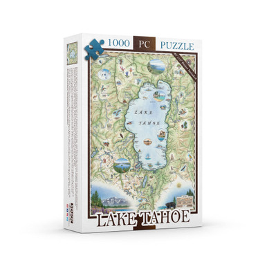 Pennsylvania State Map Jigsaw Puzzle - 1000 Piece Hand-Illustrated Art Puzzle With Poster - Family Gift