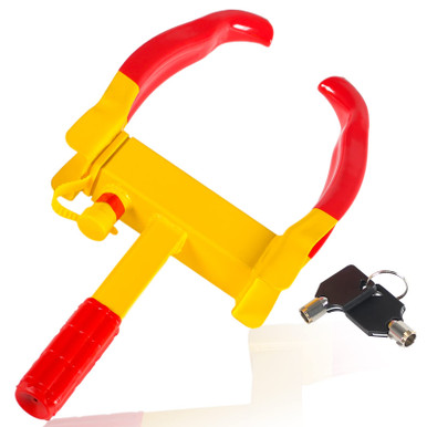 Clamp Key Lock Wheel Clamp Lock with 3 Keys - Endxedo Universal Security Tire Lock ...