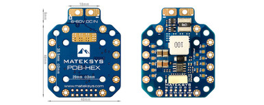 Matek PDB-HEX X Class 12S PDB Power Distribution Board Supports 6~60V ...