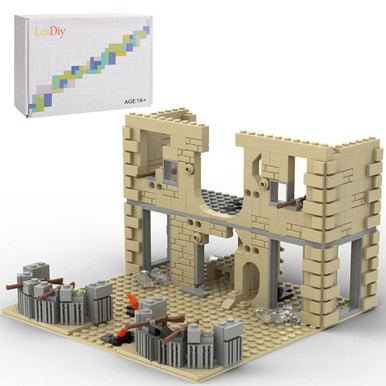 Superflex Building Blocks SUPERFLEX Military Position Defense Fortification Model Building Blocks ...