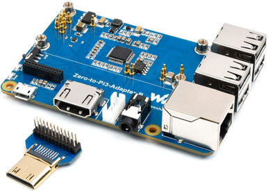 Raspberry Pi Zero 2W to Pi 3B/3B+ Adapter, Based on Raspberry Pi Zero 2 ...