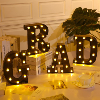 4 LED Grad Marquee Letter Lights Sign 8.3