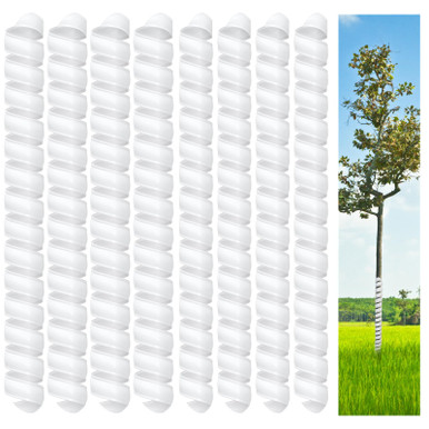 Hsei 8 Pcs 2 Size Extra Long Tree Trunk Protector 24 Inch Spiral Tree ...