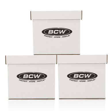 BCW 3ct 33 RPM Vinyl Record Storage Box | Vinyl Record Holder for ...