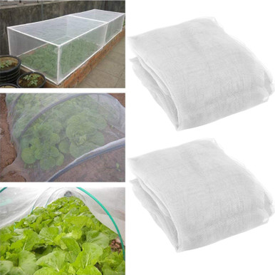 2 Pack 10 ft x 33ft Garden Insect Screen - Insect Barrier Netting Mesh ...