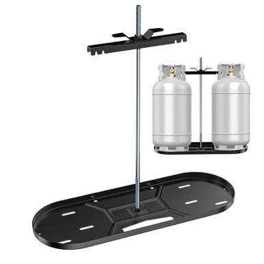 Skyflame Steel RV Dual Propane Tank Mounting Rack for 30 lbs Tanks ...