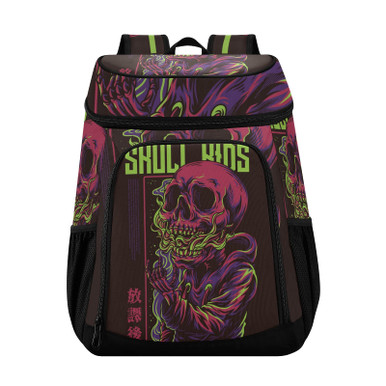 Cool Skull Cooler Backpack Waterproof Backpack Cooler Insulated Leak