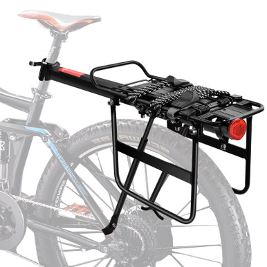 Lightweight Bicycle Rear Rack Bicycle Cargo Rack, 220lbs/100KG Load Rear Rack for Bicycle fits Most ...