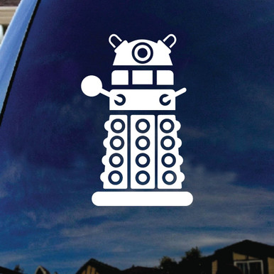 Doctor Window Decal SoCoolDesign Doctor DW Robot Who Character Car Window Vinyl Decal ...